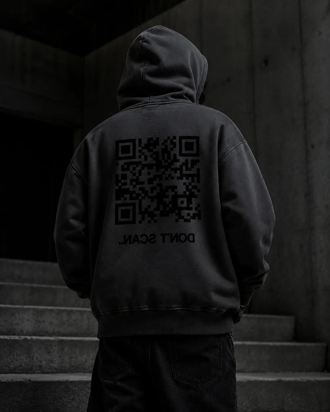 Black Born Different Hoodie lifestyle back