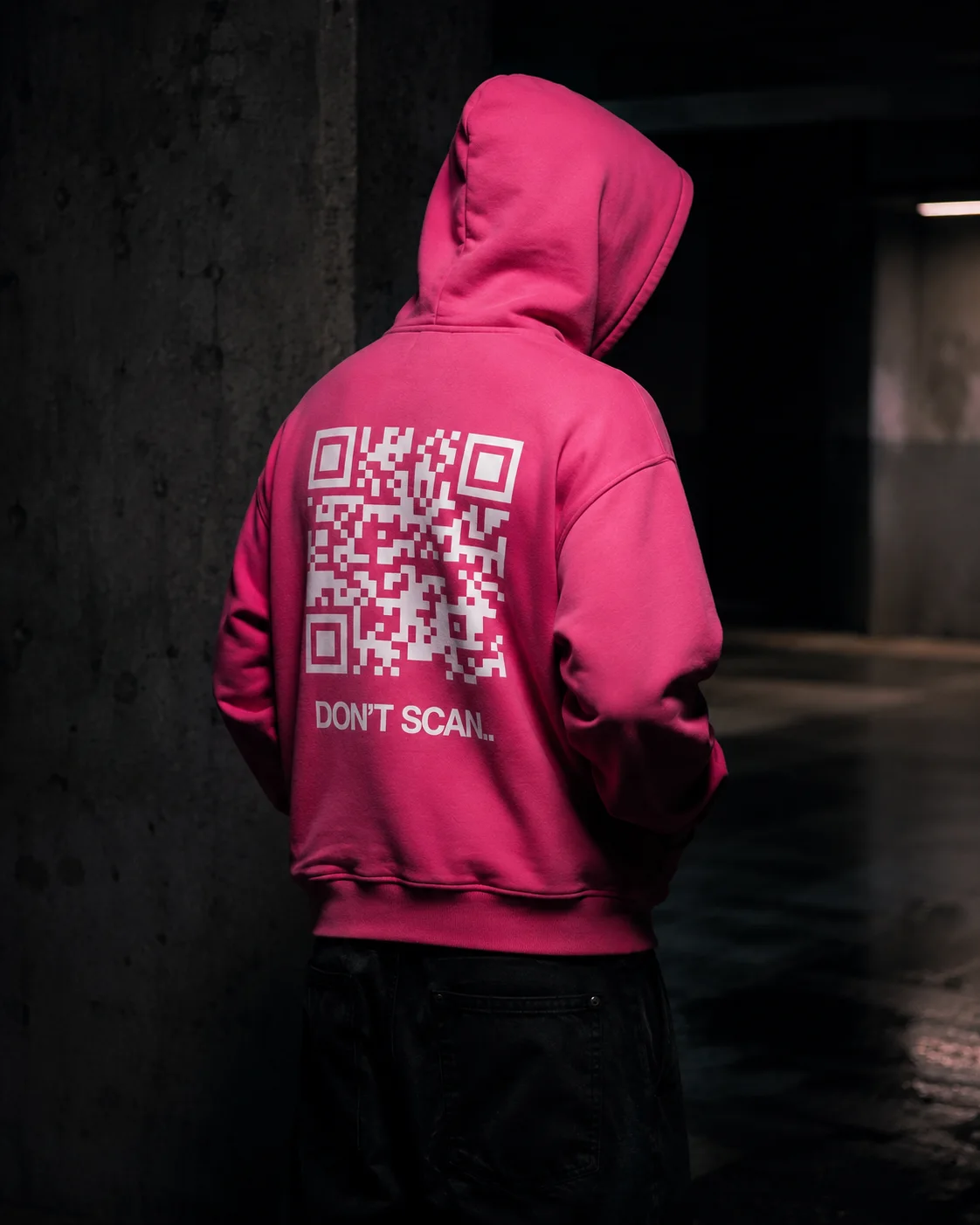 Pink B.HUMBLE Zip Hoodie lifestyle back
